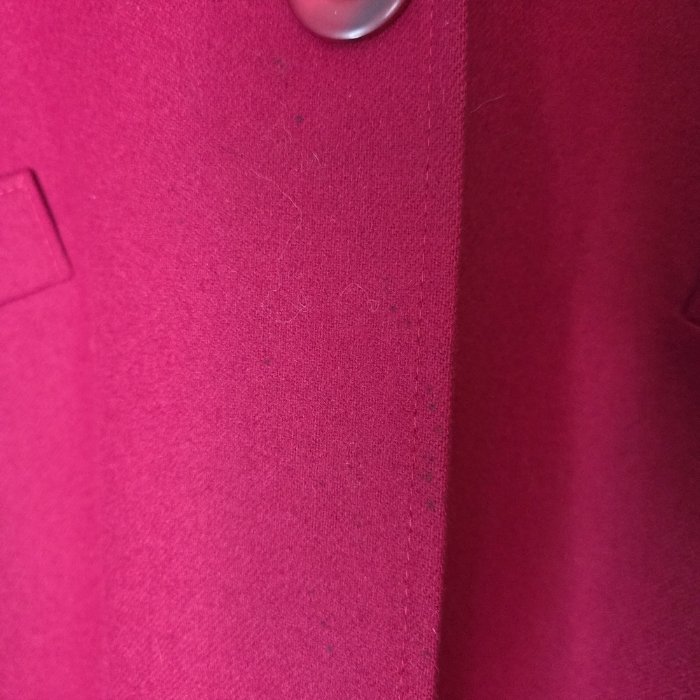 Vintage Miss Pendleton Red Wool Women's Jacket Size 12 - Picture 9 of 9